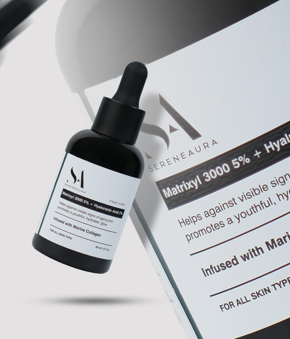 SereneAura 5 % Matrixyl 3000 +  2% Hyaluronic Acid + Collagen Serum