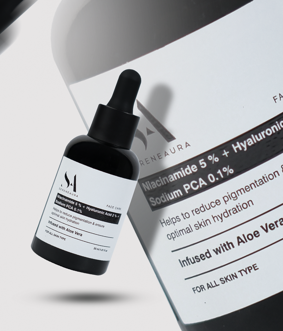 Sereneaura Niacinamide 5% + Hyaluronic Acid 2 % + Sodium PCA 0.1 %